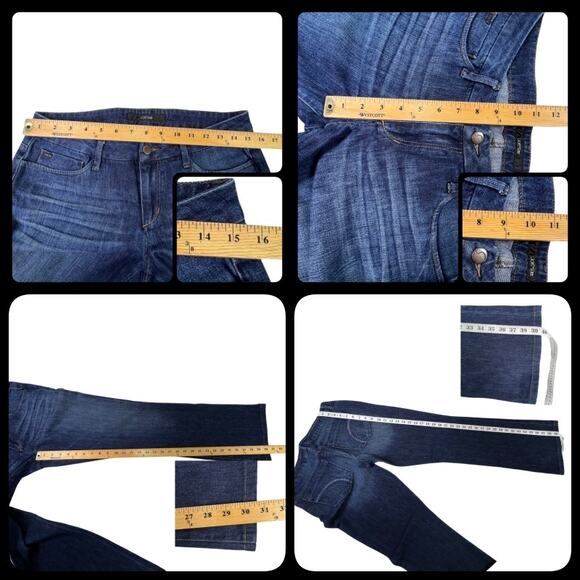 Joe's Jeans Dark Blue Wash Flare Boot Cut - Detailed Measurements Included - Picture 10 of 11